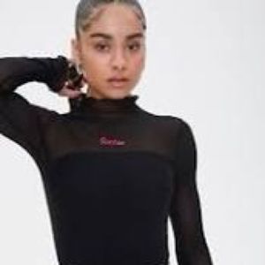 Barbie Mesh Lettuce Edge Top Forever 21